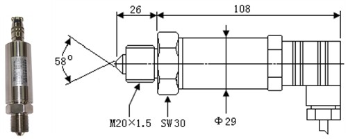 10VDC Ultra Yüksek Basınç 1500MPa Atmosferik Basınç Dönüştürücü 1
